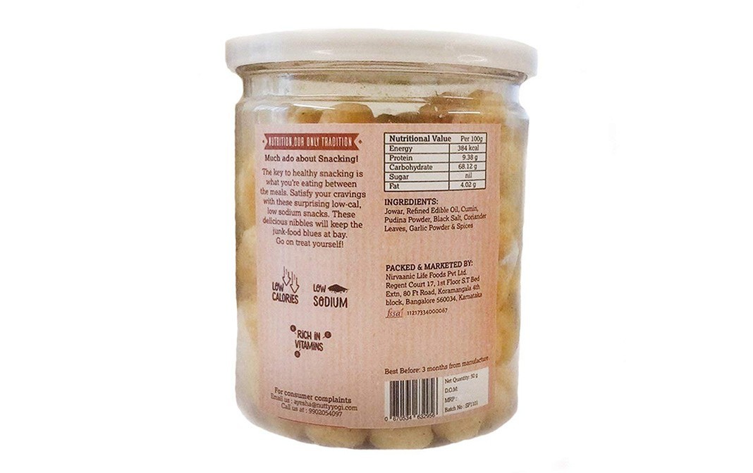 Nutty Yogi Spicy Sorghum Pops Snacks   Jar  50 grams